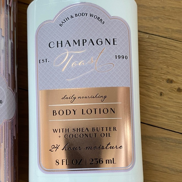 Bath & Body Works Champagne Toast Body Care Trio - Pink and White - Picture 5 of 8